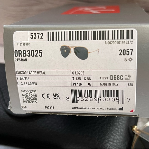 Ray Ban Aviators 3025 Classic G-15 - Picture 6 of 8